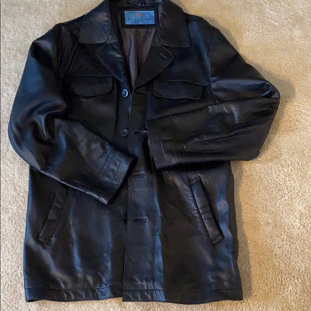 Reaction Kenneth Cole  real leather jacket